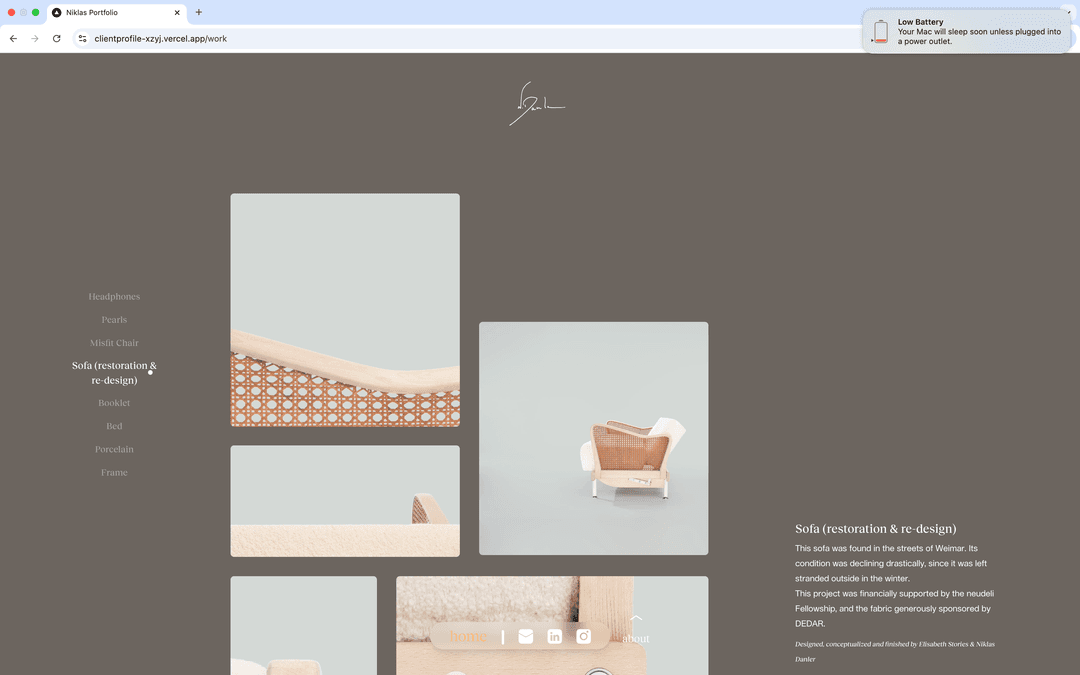 Niklas Designs : Portfolio Center Image